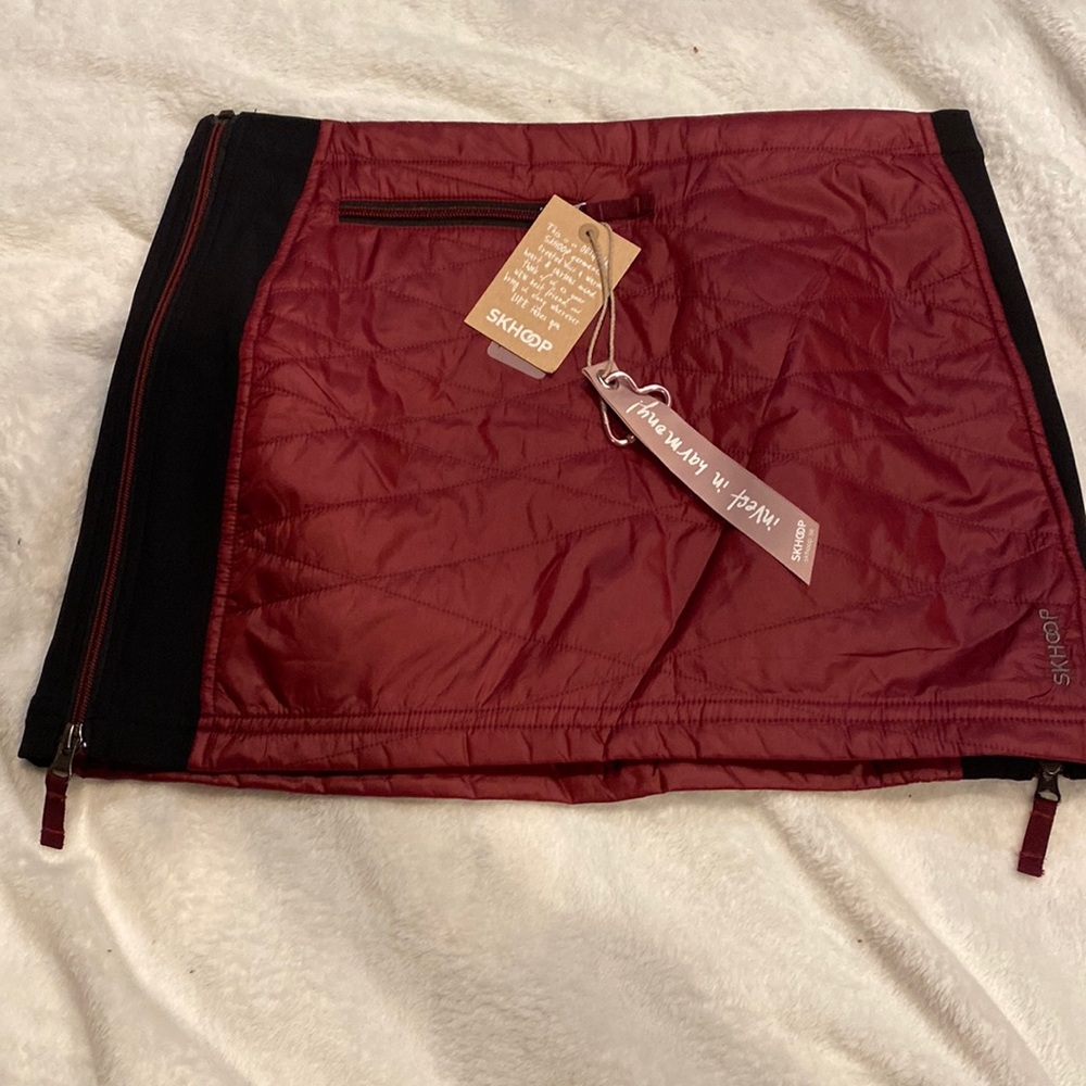 Red SKHOOP Puffer Skirt
